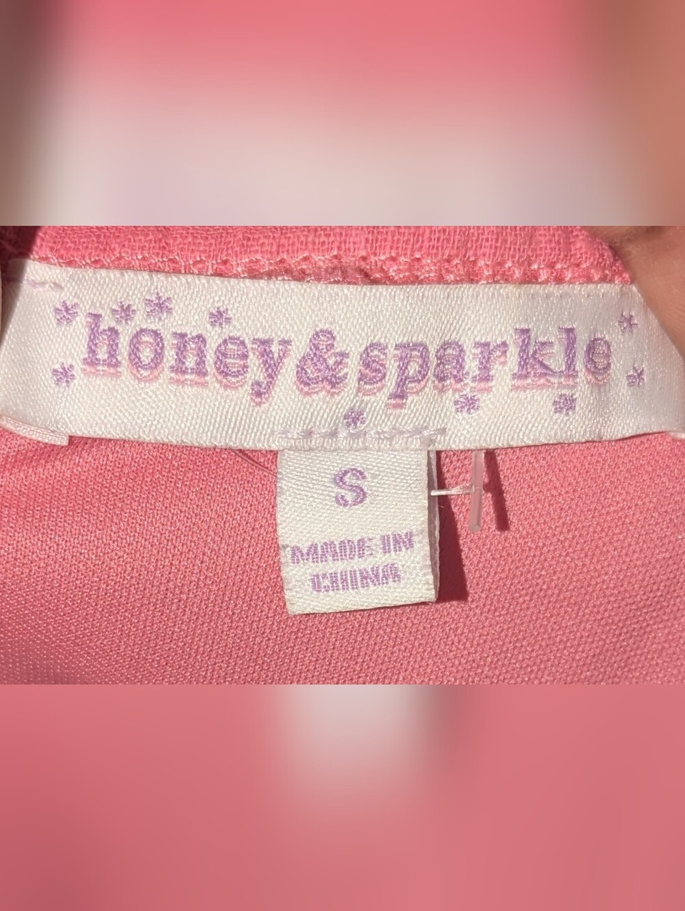 💥FINAL💥Honey And Sparkle Pink Babydoll Dress - Picture 5 of 6
